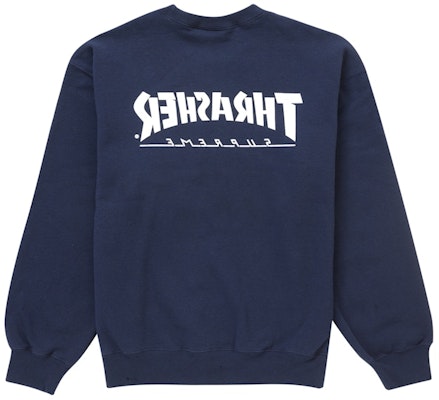 シュプリーム スラッシャー クルーネック ネイビー Order シュプリーム スラッシャー クルーネック ネイビー