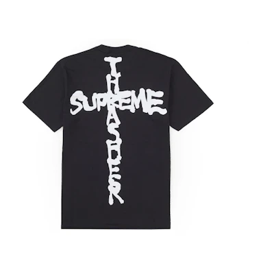 Supreme Thrasher Cross Tee Black