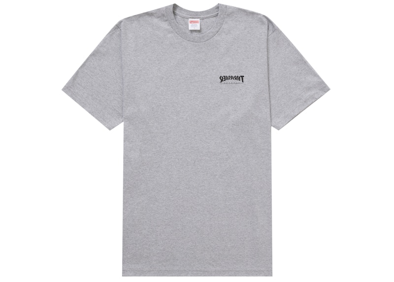 Supreme Thrasher Cross Tee Heather Grey 圖 2