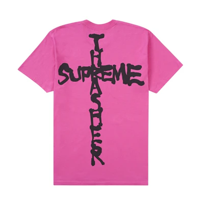 Supreme Thrasher Cross Tee Pink