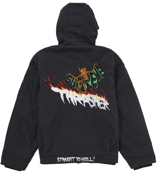 supreme-thrasher-hooded-work-jacket-black