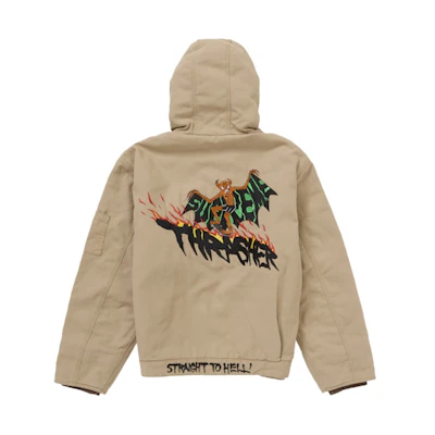 Supreme Thrasher Hooded Work Jacket Brown