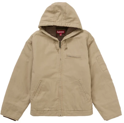 Chaqueta de Trabajo con Capucha Supreme Thrasher Marrón. Lookbook Chaqueta de Trabajo con Capucha Supreme Thrasher Marrón.