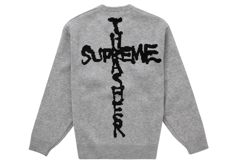 Supreme Thrasher Sweater (FW24) Heather Grey