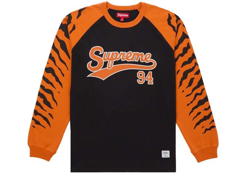 Supreme Tiger Raglan L/S Top Black
