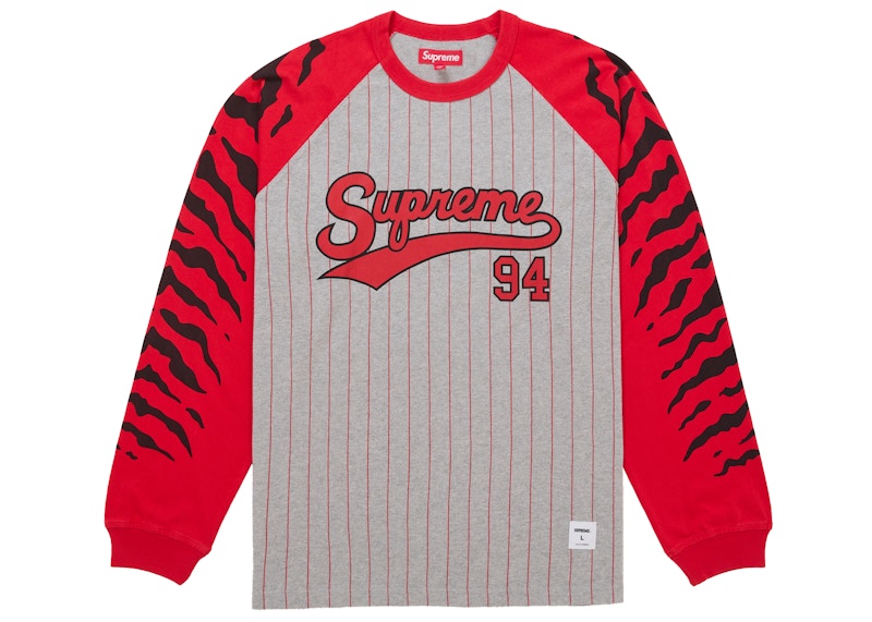 Supreme Tiger Raglan L/S Top Grey