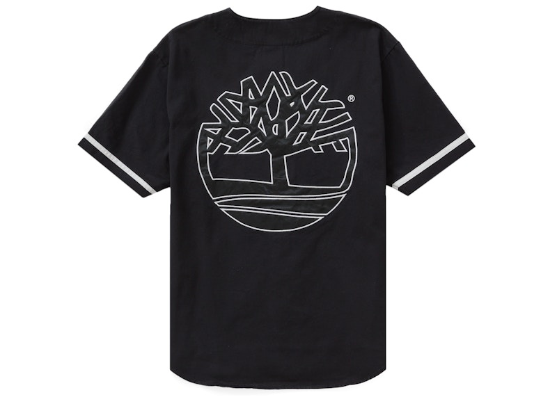 Order 슈프림 X 팀버랜드 블랙 야구 저지 
