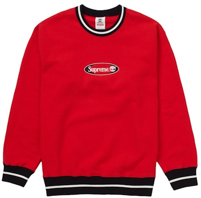 Supreme Timberland Sudadera Crewneck (SS21) Roja Buy Supreme Timberland Sudadera Crewneck (SS21) Roja