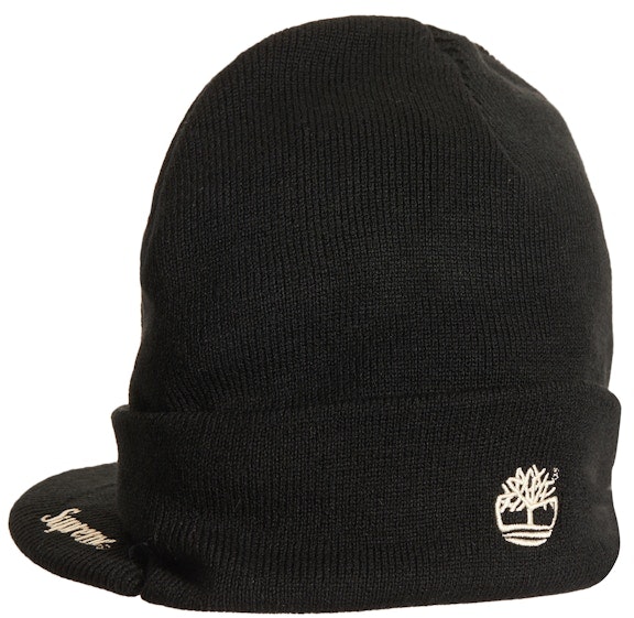 supreme-timberland-radar-beanie-black