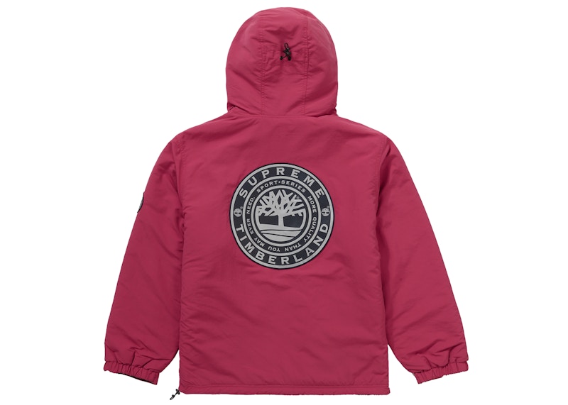 Lookbook シュプリーム×ティンバーランド リバーシブルジャケット（バーガンディ）
