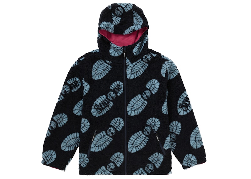 Shop シュプリーム×ティンバーランド リバーシブルジャケット（バーガンディ）
