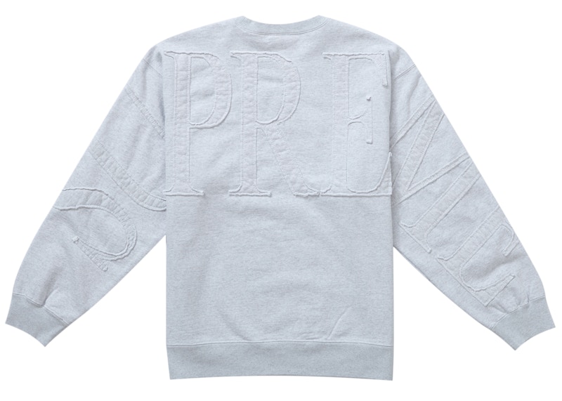 Order Supreme Tonal Applique Crewneck Kelabu Ash