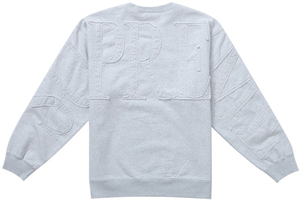 Supreme Tonal Applique Crewneck Ash Grey Order Supreme Tonal Applique Crewneck Ash Grey