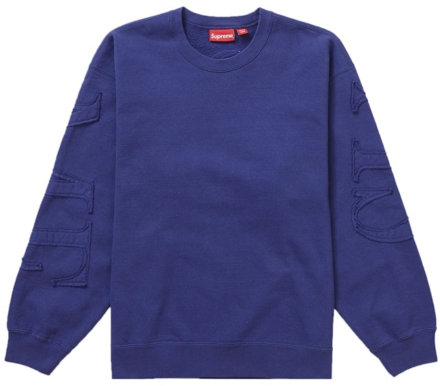 supreme-tonal-applique-crewneck-washed-navy