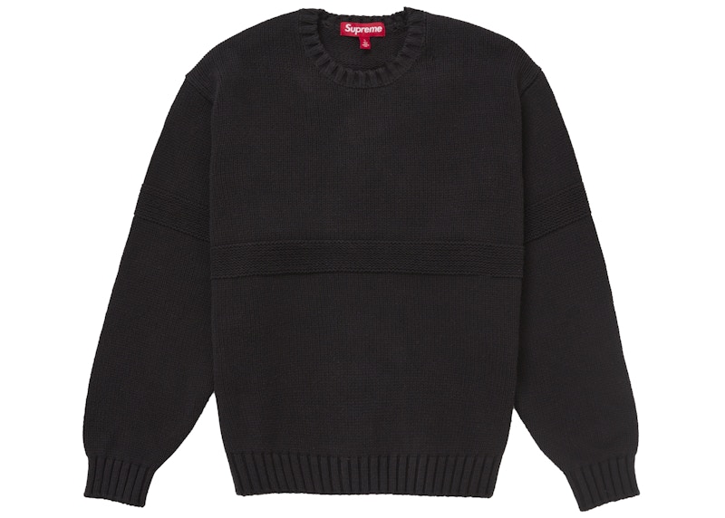 Supreme Tonal Applique Sweater Black