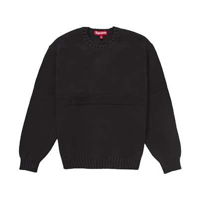 Supreme Tonal Applique Sweater Black