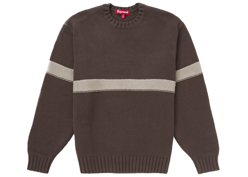 Supreme Tonal Applique Sweater Brown