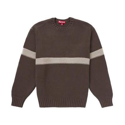 Supreme Tonal Applique Sweater Brown