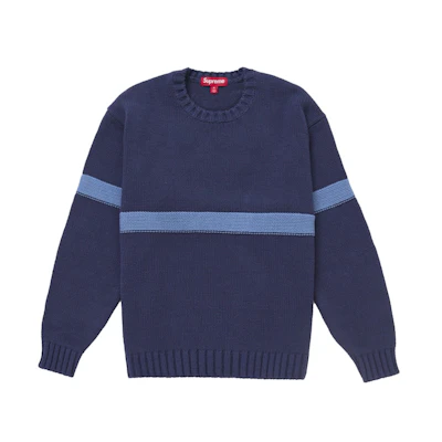 Supreme Tonal Applique Sweater Navy