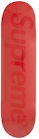 Supreme Tonal Box Logo Skateboard Deck Red Supreme Tonal Box Logo Skateboard Deck Red