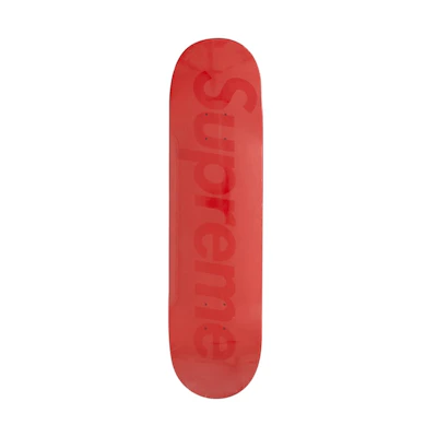 Supreme Tonal Box Logo Skateboard Deck Red