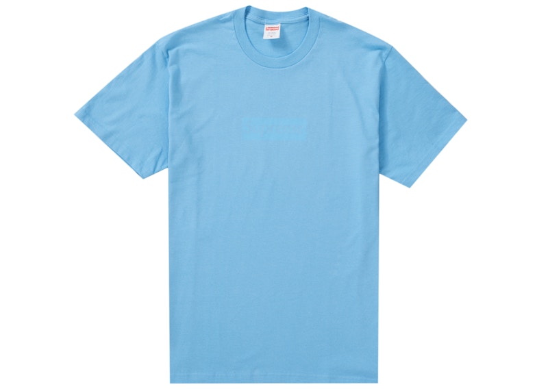 Buy Supreme Tonal Box Logo Tee Bright Blue