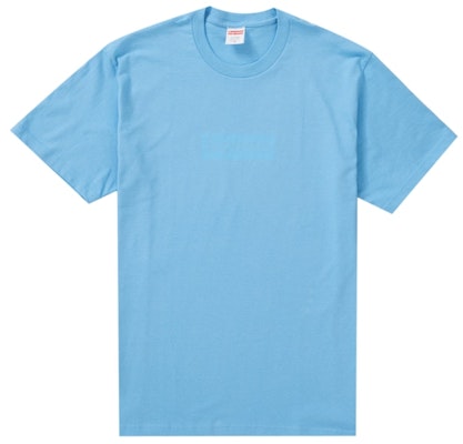 Supreme Tonal Box Logo Tee Bright Blue Buy Supreme Tonal Box Logo Tee Bright Blue