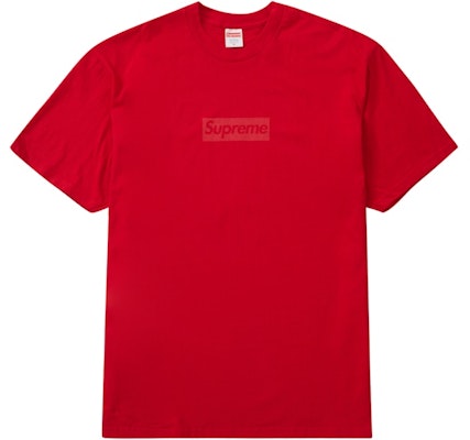 Supreme Tonal Box Logo Tee Red Buy Supreme Tonal Box Logo Tee Red