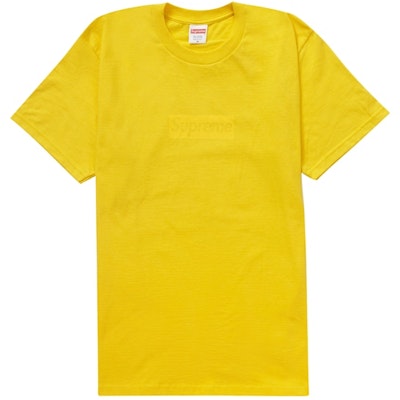 Camiseta Supreme Tonal Box Logo Amarilla Buy Camiseta Supreme Tonal Box Logo Amarilla