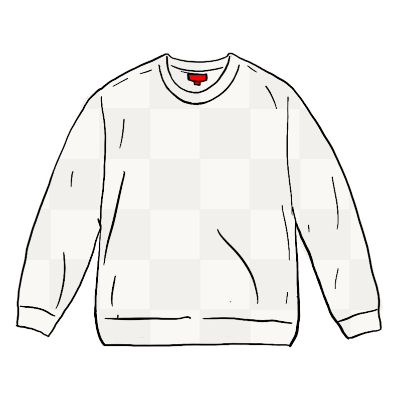 Buy Supreme 音調棋盤小盒毛衣 白色