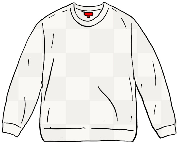 supreme-tonal-checkerboard-small-box-sweater-white