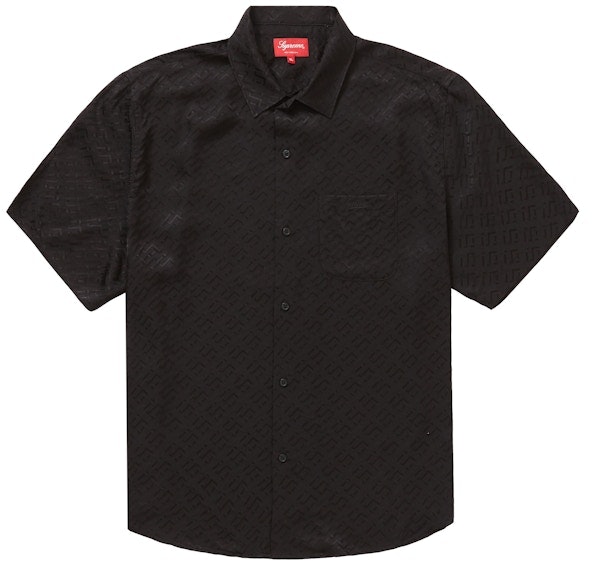 supreme-tonal-monogram-silk-s-s-shirt-black