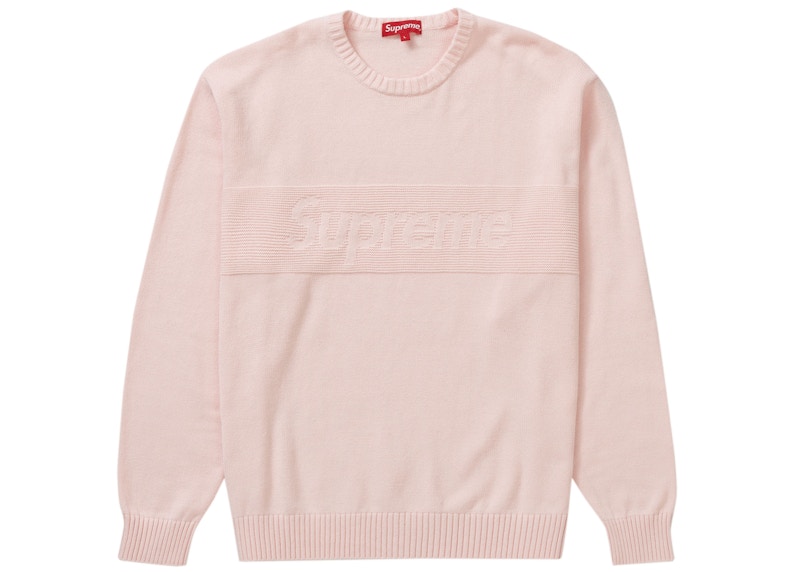 Supreme Tonal Paneled Sweater 'Pink'