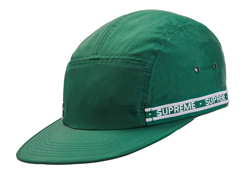 Buy Supreme Tonal Tape Camp Cap Dark Green