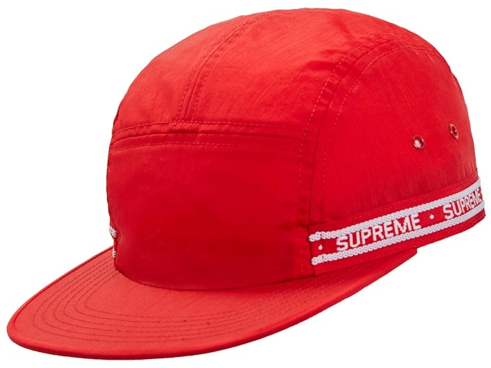 supreme-tonal-tape-camp-cap-red