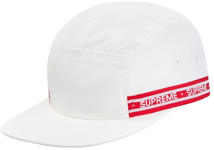 supreme-tonal-tape-camp-cap-white