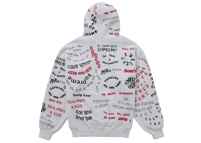 Supreme Too Deadly Hooded Sweatshirt Ash Grey 圖 2