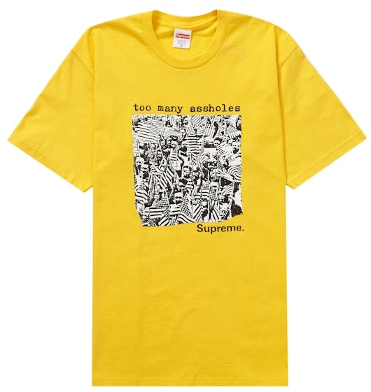 supreme-too-many-assholes-tee-yellow