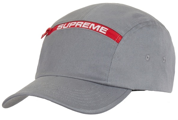 Supreme Top Zip Camp Cap Grey Buy Supreme Top Zip Camp Cap Grey