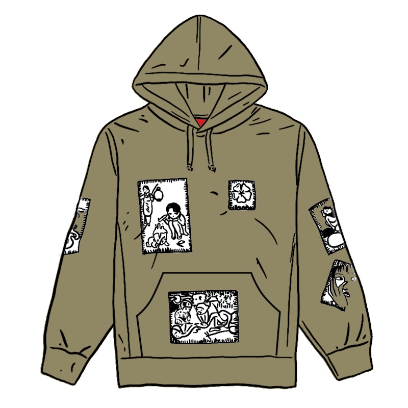 Supreme Toshio Saeki Hooded Sweatshirt Light Oliveを購入 - Novelship 