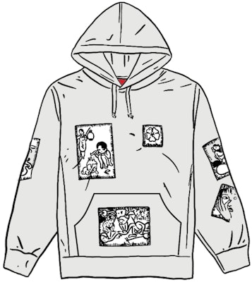 Supreme Toshio Saeki Hooded Sweatshirt White Buy Supreme Toshio Saeki Hooded Sweatshirt White
