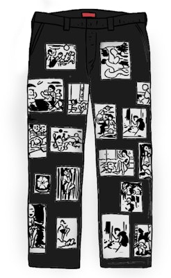 Supreme Toshio Saeki Work Pant Black Buy Supreme Toshio Saeki Work Pant Black