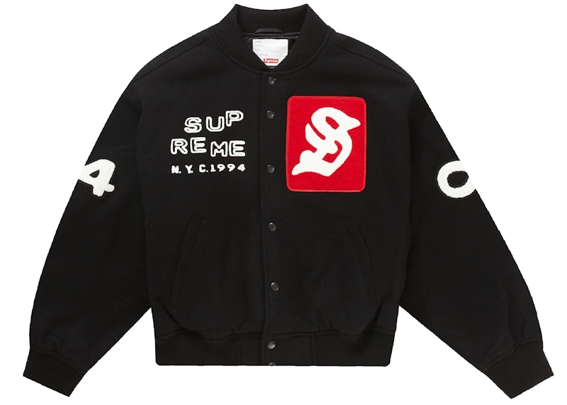 Supreme バーシティジャケットLサイズ ウール レザー Supreme バーシティジャケットLサイズ ウール レザー Supreme バー