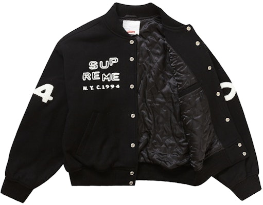 Chaqueta Varsity Negra Supreme Tourist Order Chaqueta Varsity Negra Supreme Tourist