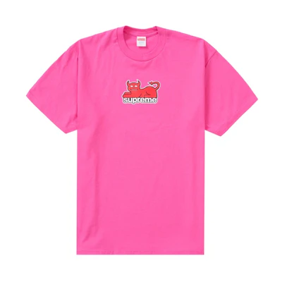 Supreme Toy Machine Devil Cat Tee Fuchsia