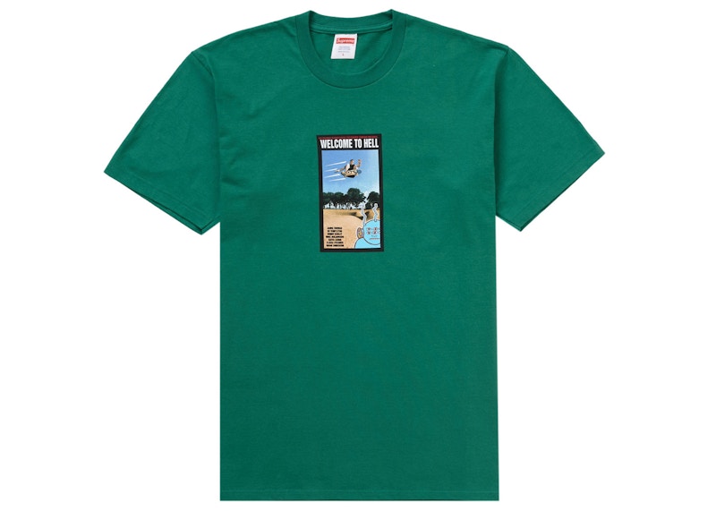 Supreme Toy Machine Welcome To Hell Tee Green