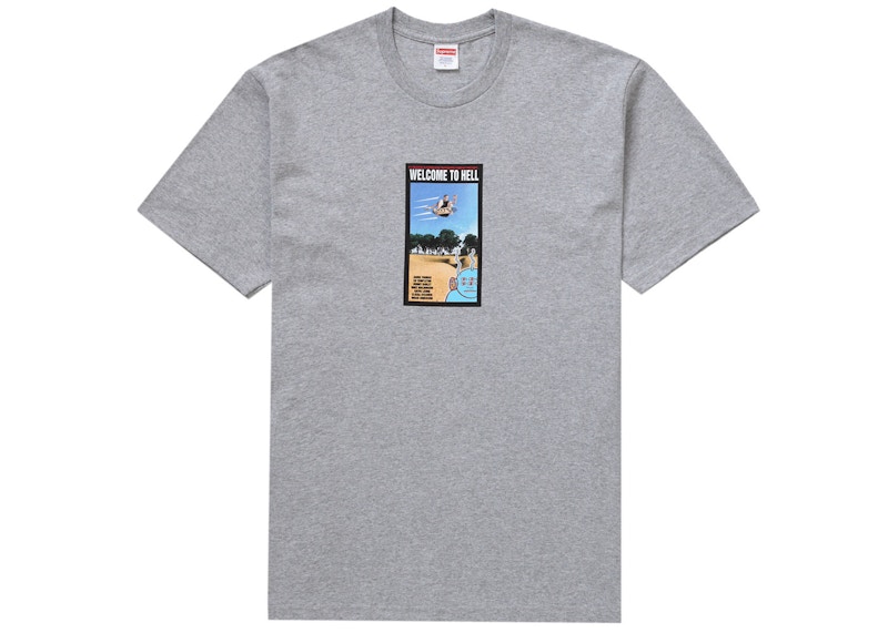 Supreme Toy Machine Welcome To Hell Tee Heather Grey
