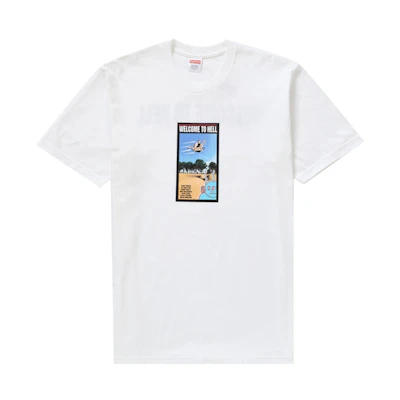 Supreme Toy Machine Welcome To Hell Tee White