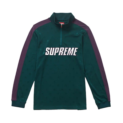 Supreme Track Half Zip Pullover Green