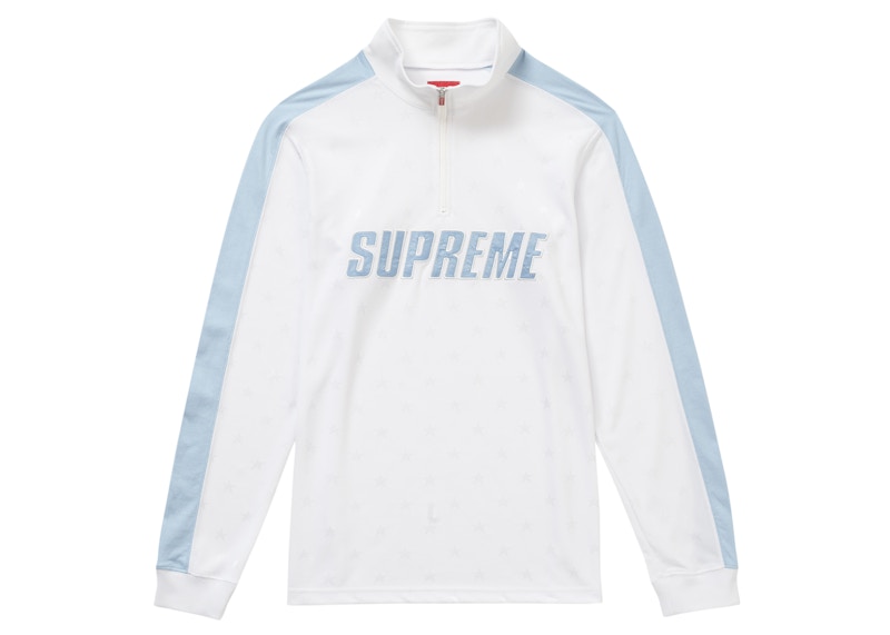 Buy シュプリーム ハーフジップ プルオーバー (白)
